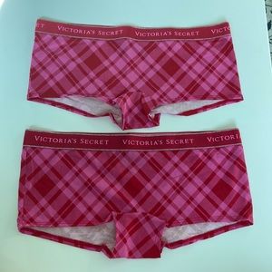 2 pk Victoria’s Secret Christmas Shortie Underwear